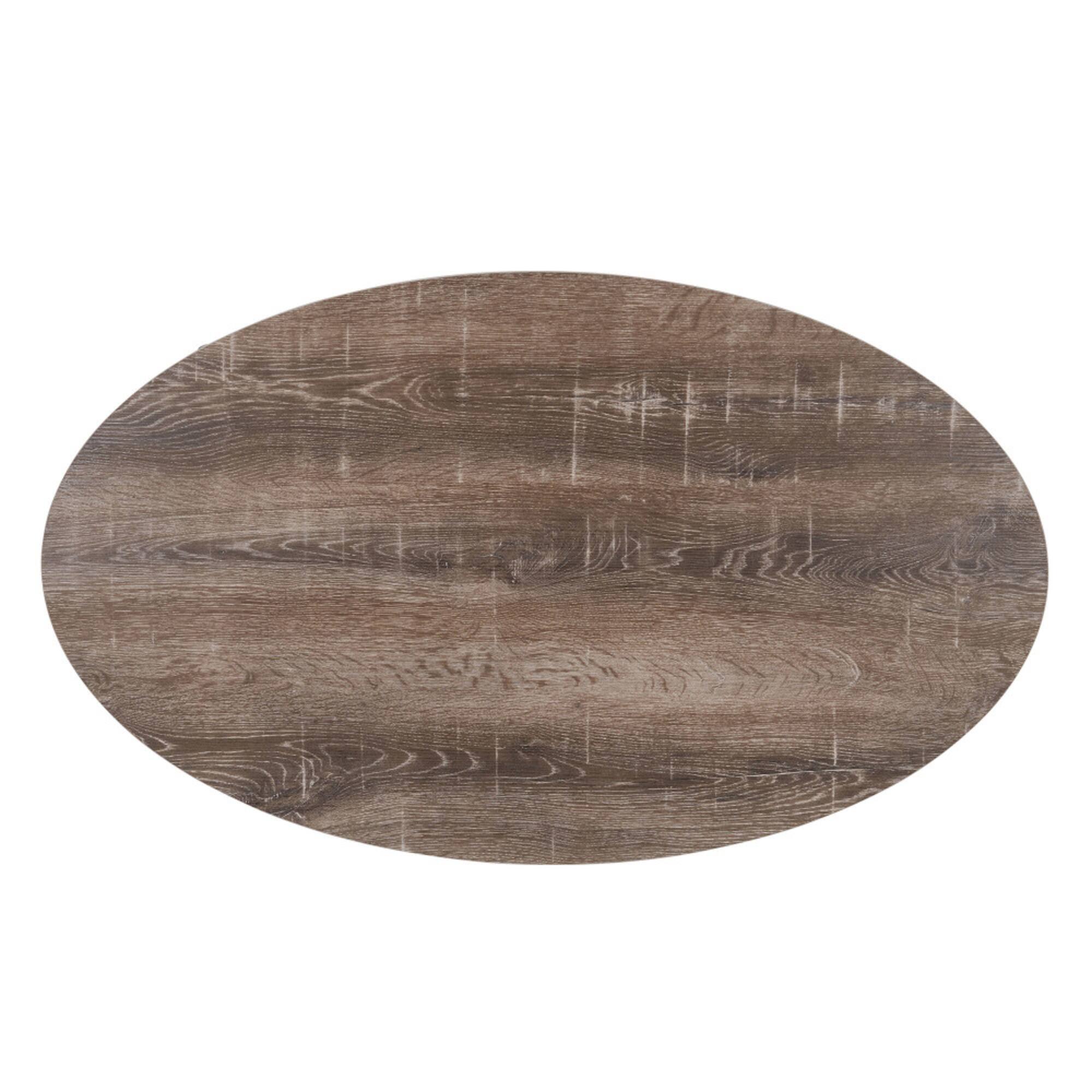 Household Essentials 39" Jamestown Oval Coffee Table